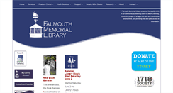 Desktop Screenshot of falmouthmemoriallibrary.org