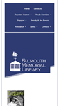 Mobile Screenshot of falmouthmemoriallibrary.org